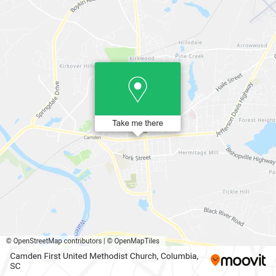 Camden First United Methodist Church map
