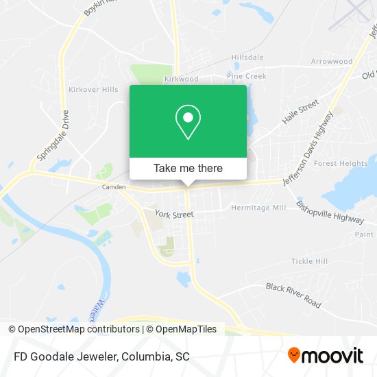 FD Goodale Jeweler map