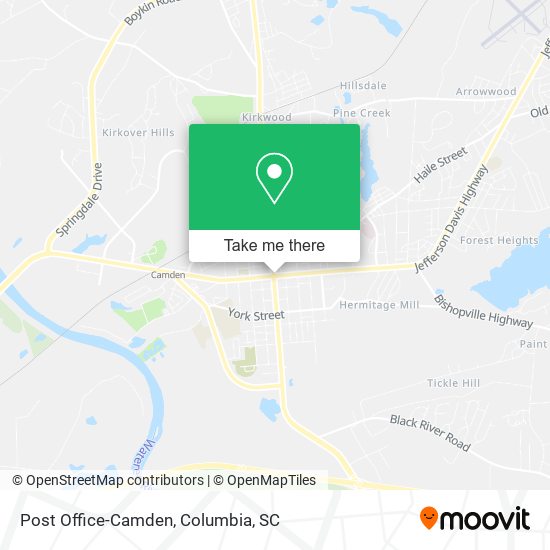 Post Office-Camden map