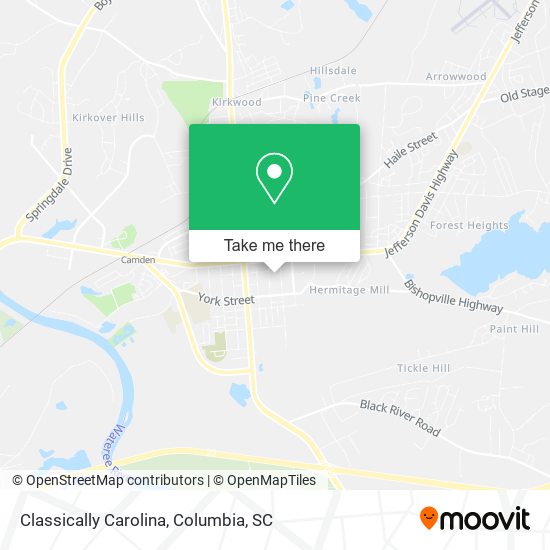 Classically Carolina map