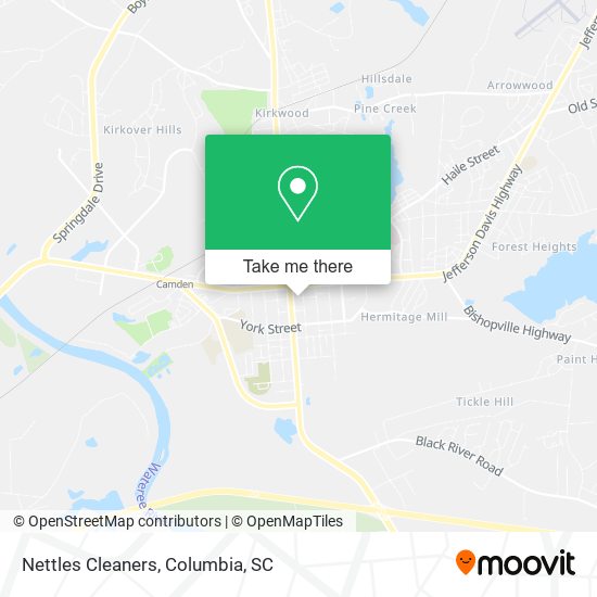 Nettles Cleaners map