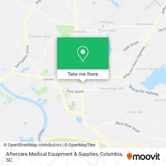 Aftercare Medical Equipment & Supplies map
