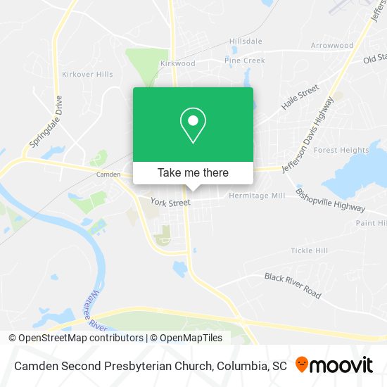 Camden Second Presbyterian Church map