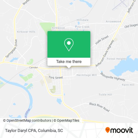 Taylor Daryl CPA map