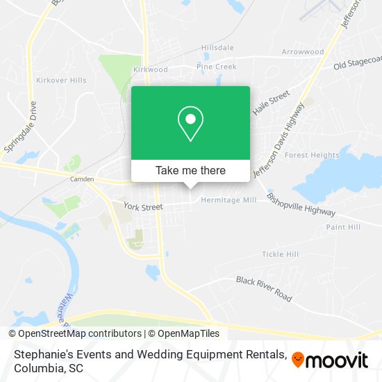 Stephanie's Events and Wedding Equipment Rentals map
