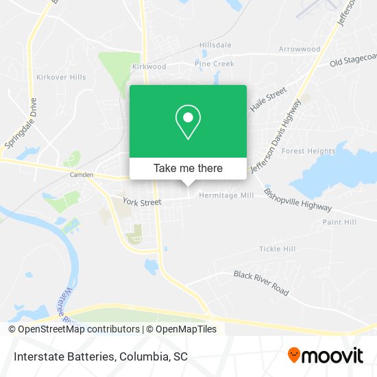 Mapa de Interstate Batteries