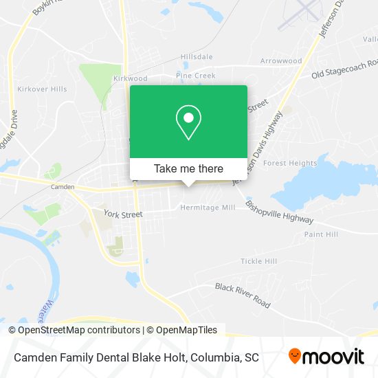 Mapa de Camden Family Dental Blake Holt