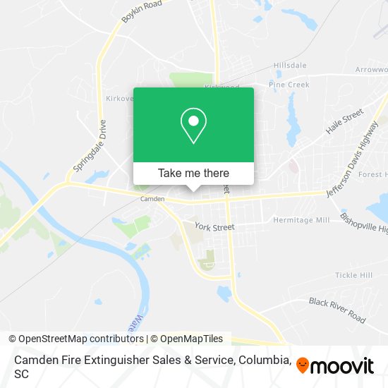 Camden Fire Extinguisher Sales & Service map