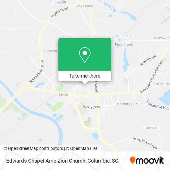 Mapa de Edwards Chapel Ame Zion Church