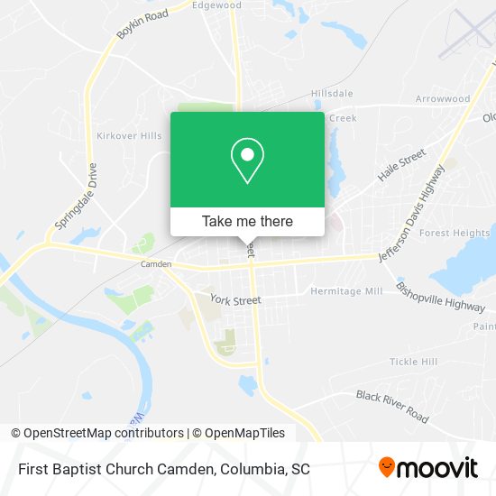 First Baptist Church Camden map