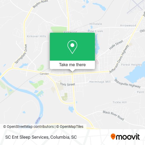 SC Ent Sleep Services map