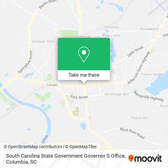 Mapa de South Carolina State Government Governor S Office