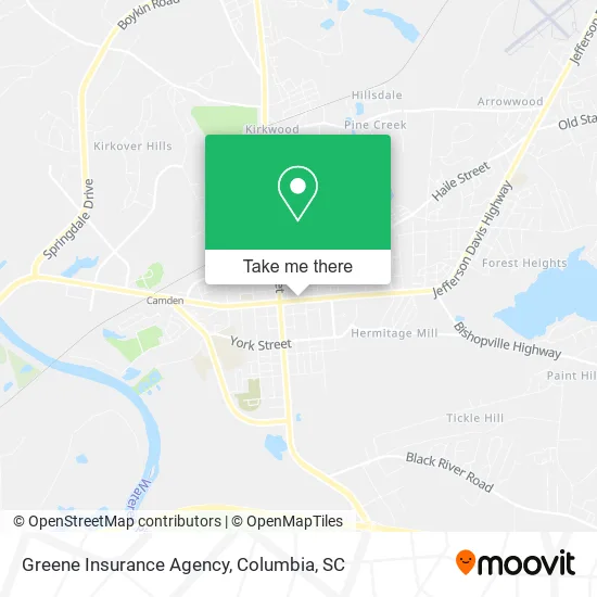 Greene Insurance Agency map