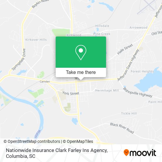 Mapa de Nationwide Insurance Clark Farley Ins Agency