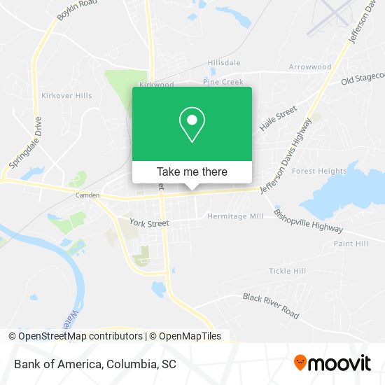 Mapa de Bank of America