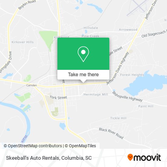 Mapa de Skeeball's Auto Rentals