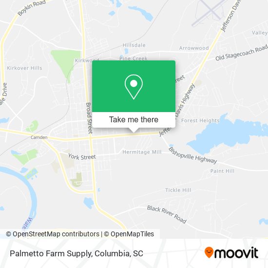 Palmetto Farm Supply map