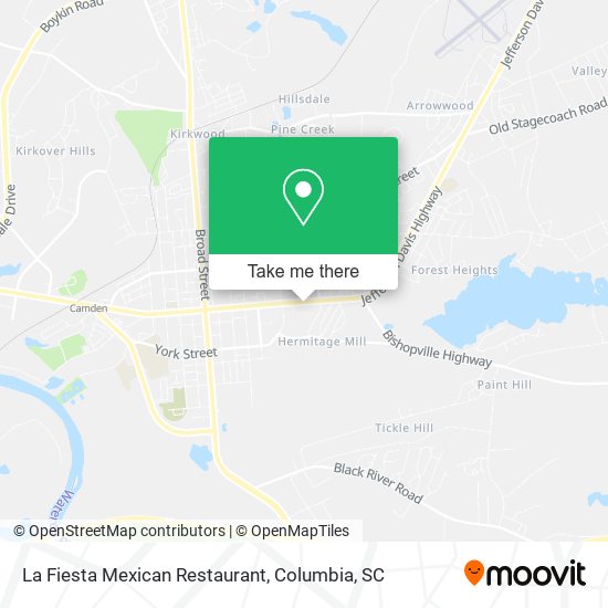 La Fiesta Mexican Restaurant map