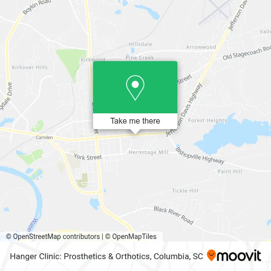 Hanger Clinic: Prosthetics & Orthotics map