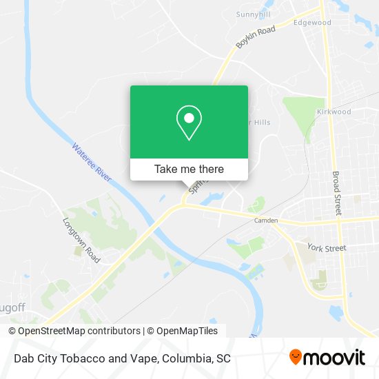 Dab City Tobacco and Vape map