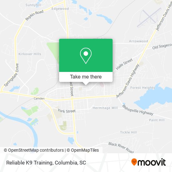 Mapa de Reliable K9 Training