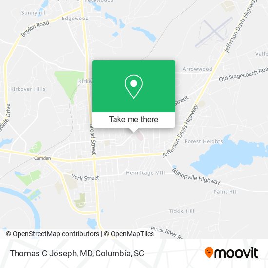Mapa de Thomas C Joseph, MD