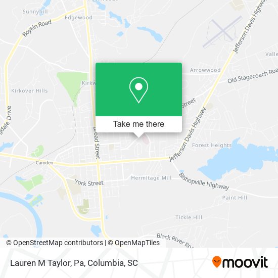 Mapa de Lauren M Taylor, Pa