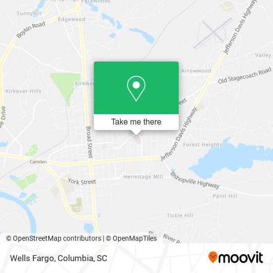 Mapa de Wells Fargo