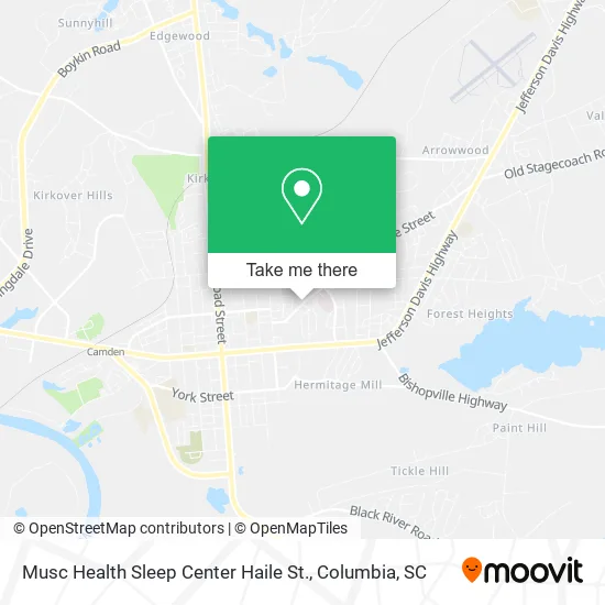Musc Health Sleep Center Haile St. map