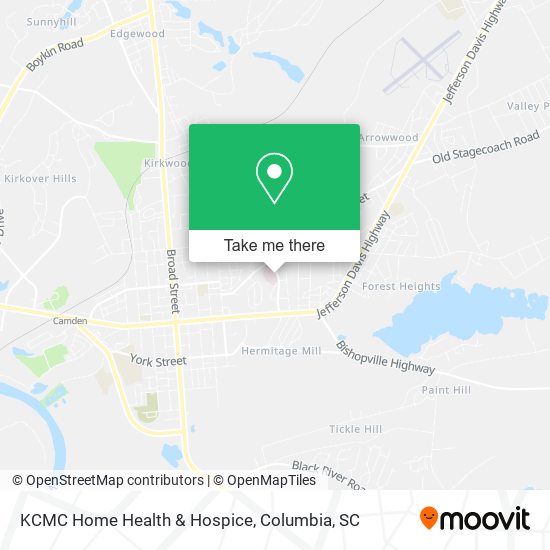 KCMC Home Health & Hospice map