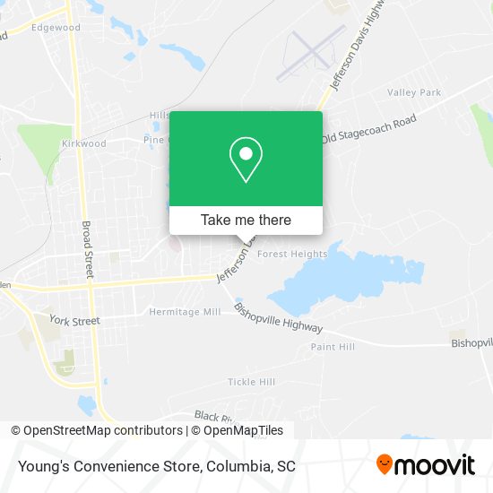 Young's Convenience Store map