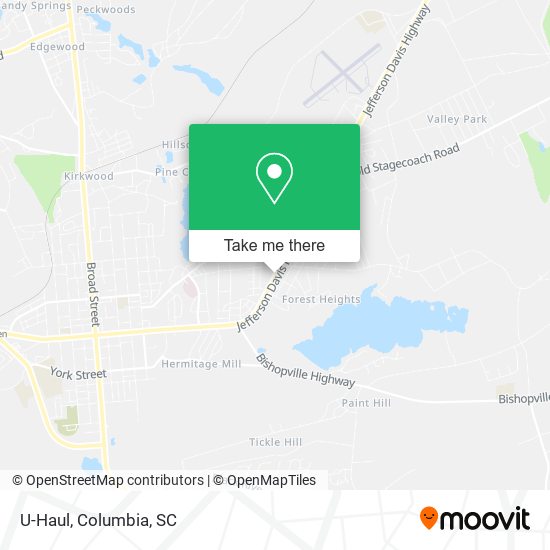 U-Haul map