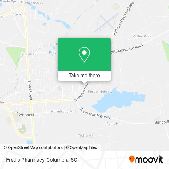 Mapa de Fred's Pharmacy