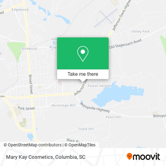 Mary Kay Cosmetics map