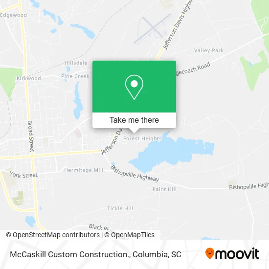 McCaskill Custom Construction. map