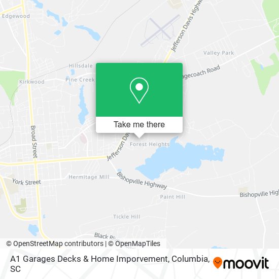 A1 Garages Decks & Home Imporvement map