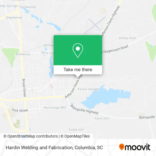 Hardin Welding and Fabrication map