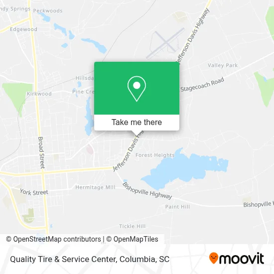 Quality Tire & Service Center map