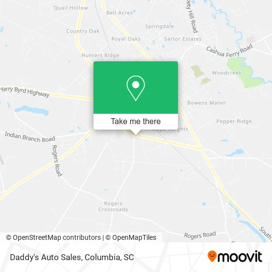 Daddy's Auto Sales map