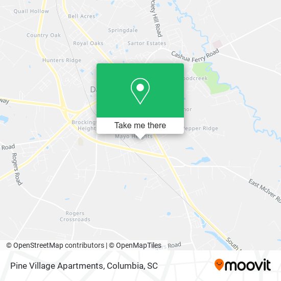 Pine Village Apartments map