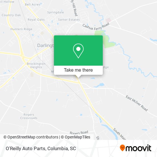 O'Reilly Auto Parts map