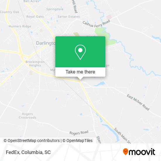 FedEx map