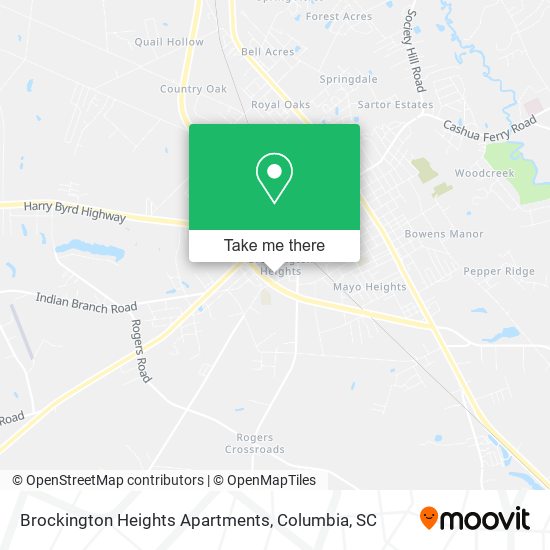 Mapa de Brockington Heights Apartments