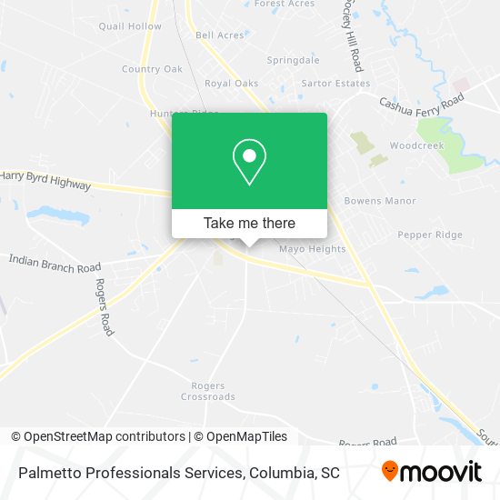 Mapa de Palmetto Professionals Services