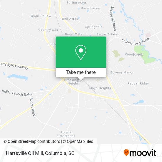 Mapa de Hartsville Oil Mill