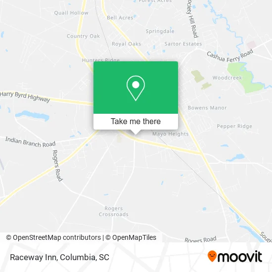 Raceway Inn map
