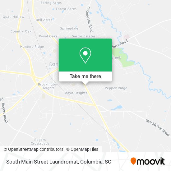 Mapa de South Main Street Laundromat