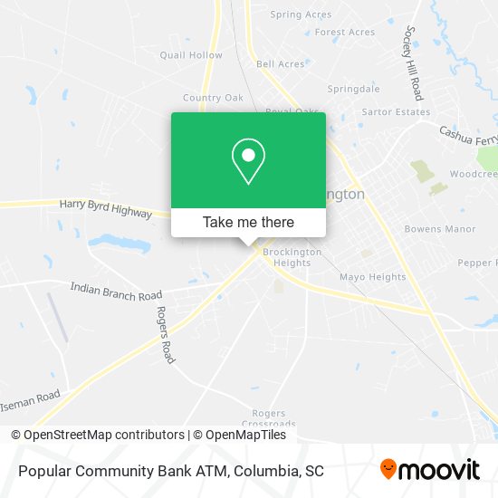 Popular Community Bank ATM map