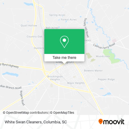 White Swan Cleaners map