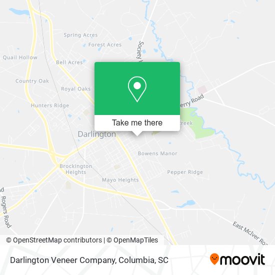 Darlington Veneer Company map